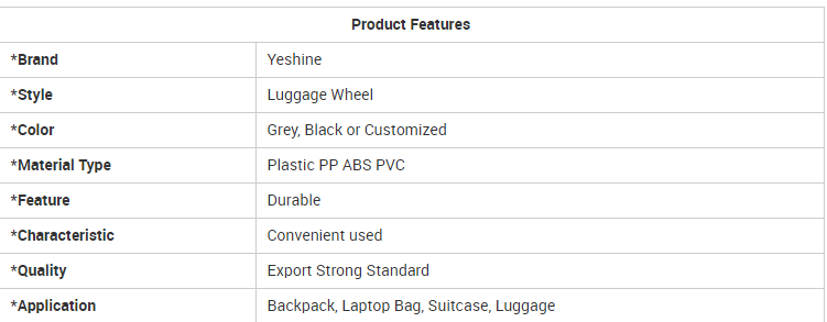 YESHINE luggage replacement parts Supply-1